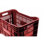 Caixa Plastica P/Mercado Vermelha Plasta