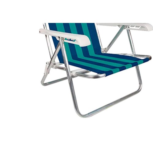 Cadeira De Praia Mor Recl.4Pos Alum 2103