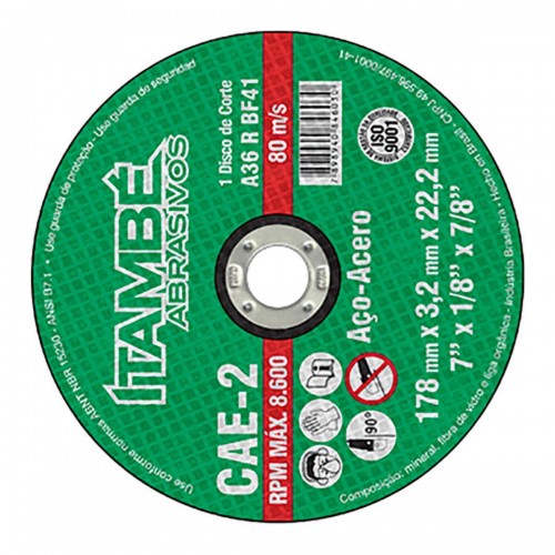 Disco Corte Itambe Ferro 7X7/8 Cae-2T