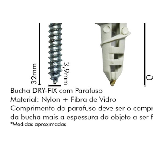 Bucha Drywall Sforp Dryfix C/Par C/100
