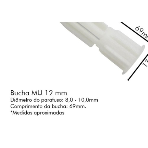 Bucha Fix.Sfor Mu 12 C/125 P/Tijolo Fur