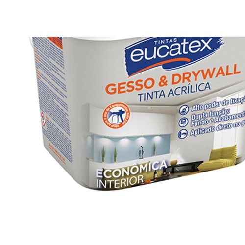 Tinta Eucatex P/Gesso/Drywall Br Gl