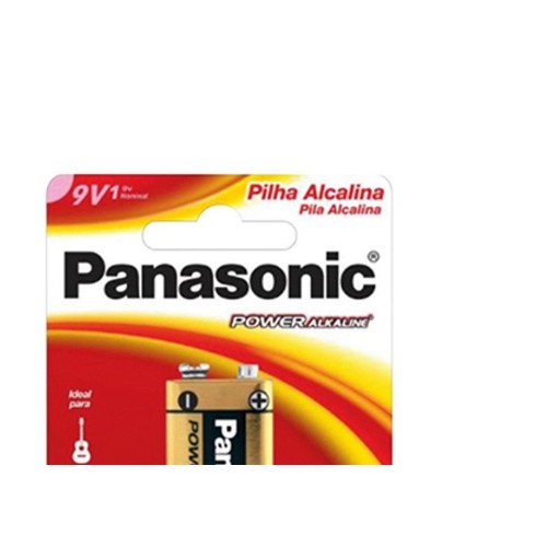 Pilha Alcalina Panasonic Bateria 9V