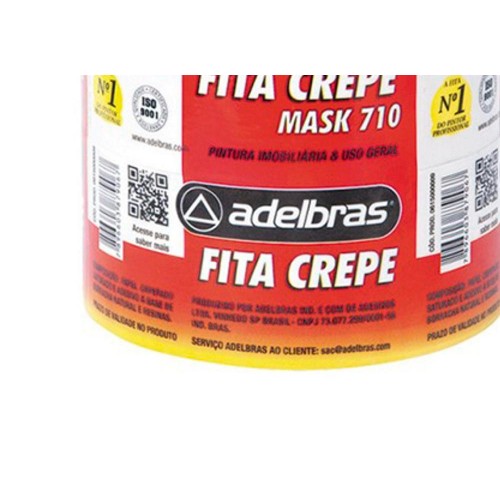 Fita Crepe Adelbras Mask-710 48Mmx50Mt - Kit C/2 Unidades