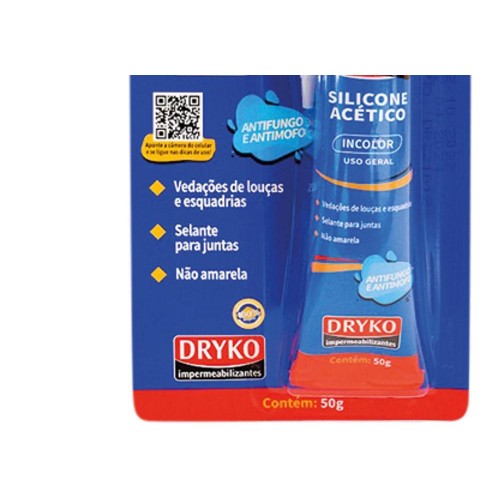 Cola Silicone 50G Dryko Transp Blister