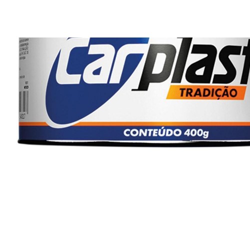 Massa Plastica 400Gr Carplast Preta - Kit C/12 Unidades