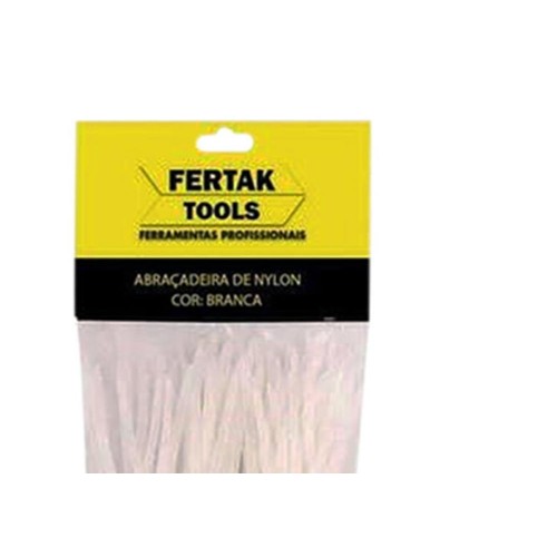 Abracadeira Nylon Fertak 2,5X150 Br C/100