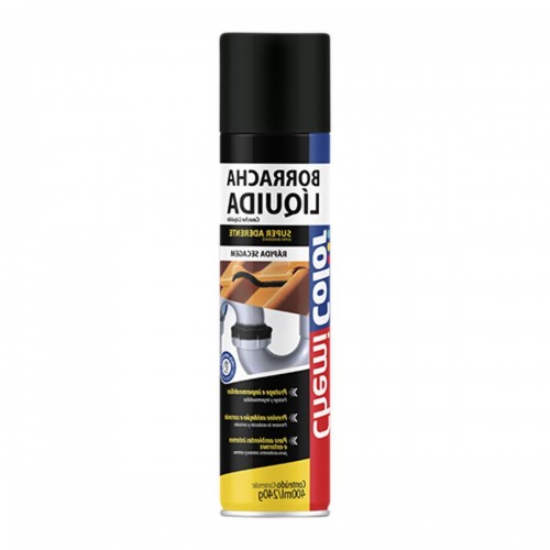 Borracha Liquida Spray Chemi Preto  400Ml/240G