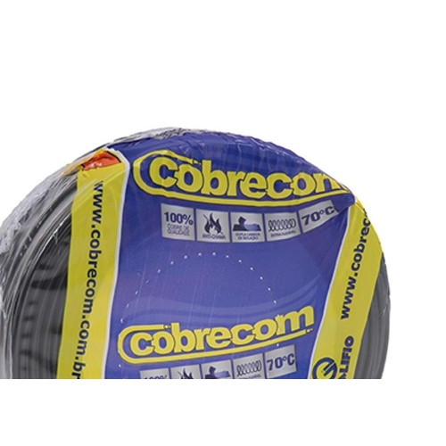 Fio Cabo Auto Cobrecom 2.50 Preto 