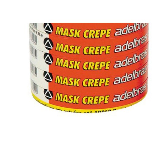 Fita Crepe Adelbras Mask-710 18Mmx50Mt - Kit C/6 Unidades