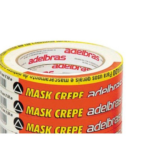 Fita Crepe Adelbras Mask-710 18Mmx50Mt - Kit C/6 Unidades