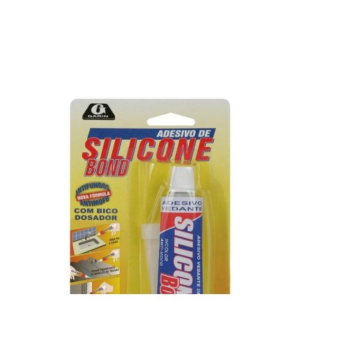 Cola Silicone Bond Garin  50 Gr Incolor Blister  Ssai-050 - Kit C/12