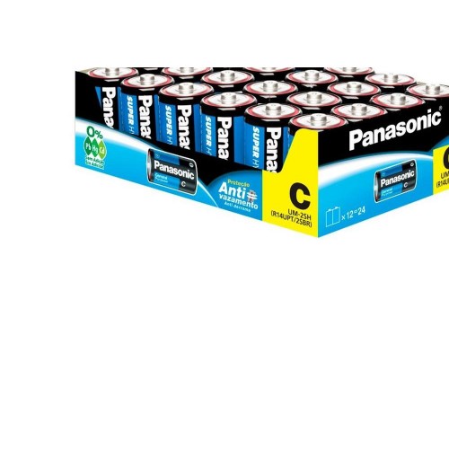 Pilha Panasonic Media C2  Com 2 Pecas  Um-2Sh - Kit C/12