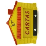 Caixa Carta Power Plastica Gradil ''Casinha''Amarela  23-1-Am