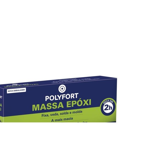 Adesivo Epoxi Massa Polyfort 100Gr Pulvitec  Da005 - Kit C/12