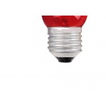 Lampada Bolinha Brasfort 07Wx127V Vermelha  8470 - Kit C/25