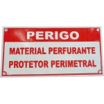 Cerca Perimetral Placa Aviso