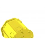 Caixinha Luz Plastica Fmd Mondiale Amarela Orelha Plastica  3009 - Kit C/15