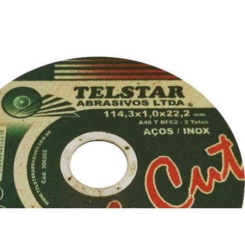 Disco Inox Telstar  4.1/2 X 1,0 X 7/8  306202 - Kit C/5