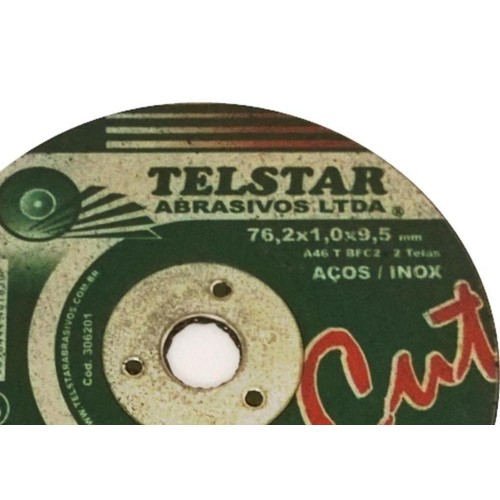 Disco Inox Telstar  3 X 1,0Mm X 3/8  306201 - Kit C/5