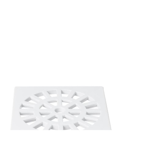 Grelha Plastica Herc Quadrada Branca 10X10  289 - Kit C/6