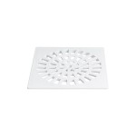 Grelha Plastica Herc Quadrada Branca 15X15  284 - Kit C/6