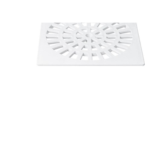 Grelha Plastica Herc Quadrada Branca 15X15  284 - Kit C/6