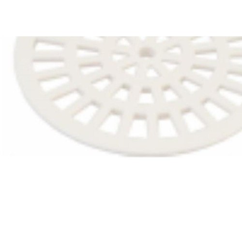 Grelha Plastica Herc Redonda Branca Com Caixilho 10  298 - Kit C/6