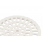Grelha Plastica Herc Redonda Branca Com Caixilho 10  298 - Kit C/6