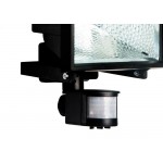 Refletor Brasfort Com Sensor Halogena 150W Preto  8902