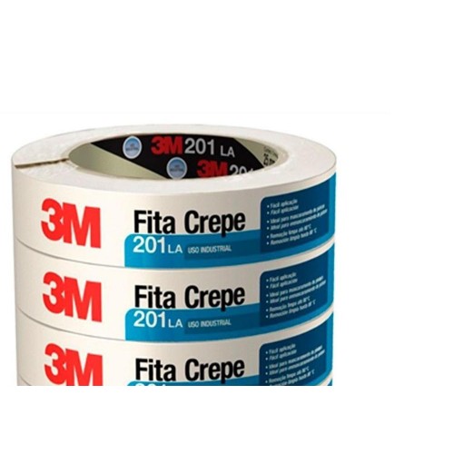 Fita Crepe 3M Uso Industrial 201 18X50M  Hb004415368 - Kit C/6