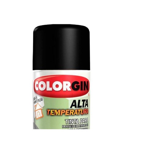 Spray Colorgin Alta Temperatura Preto 300Ml  5722