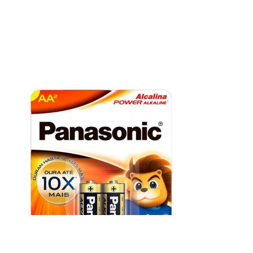 Pilha Panasonic Alcalina Pequena Aa Cartela 2 Pecas  Lr6Xab/2B192