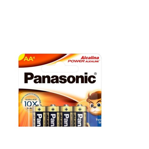 Pilha Panasonic Alcalina Pequena Aa Cartela 4 Pecas  Lr6Xab/4B192