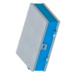 Caixa Organizadora Valeplast Cristal Pequena Azul 10X16  65.020