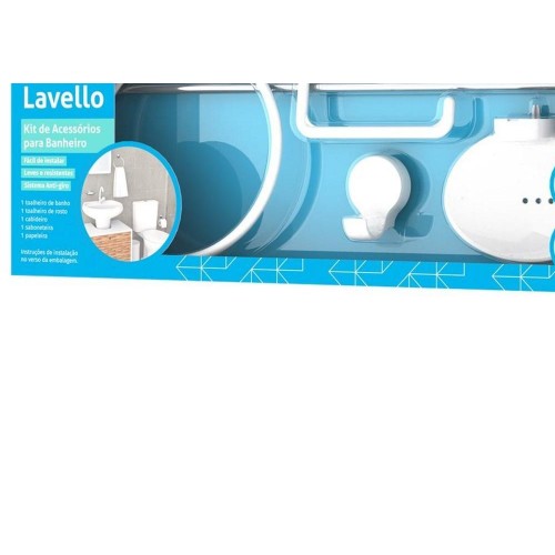 Acessorio Wc Herc Lavello Kit Com 5 Pecas Branco   4090