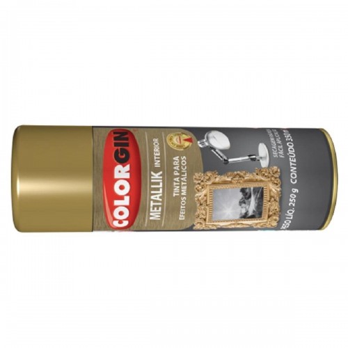 Spray Colorgin Metalik Dourado 350Ml  57