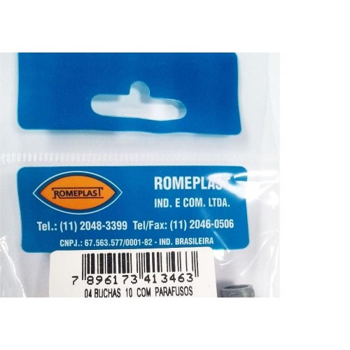 Parafuso Jomarfix Romeplast Panela Com Bucha 10 4Pecas  7896173413463