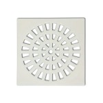 Grelha Plastica Grap Quadrada Branca 15X15   5502 - Kit C/6