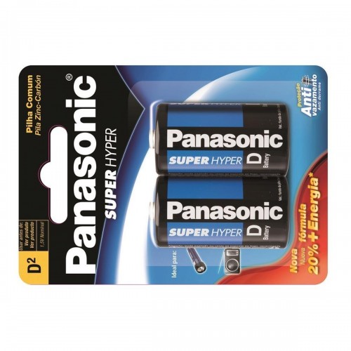 Pilha Panasonic Grande D2 Cartela 2 Pecas  Um-1Shs128