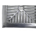 Grelha De Aluminio Com Porta Grelha Concava 30X30Cm