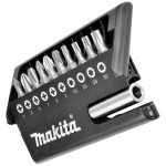 Kit Bits Makita Com 10 Pecas E Soquete Magnetico - D-30651