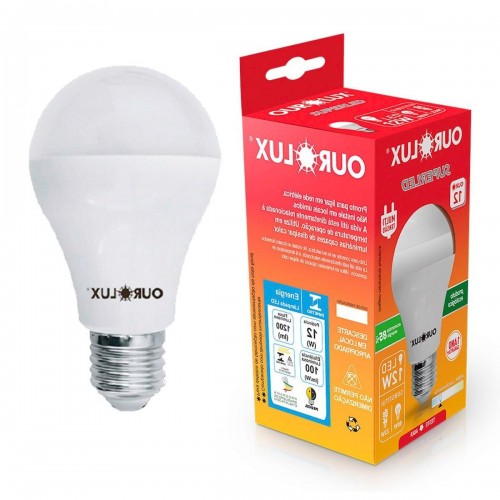 Lampada Led Bulbo Ourolux A60 - 12W. 6500K. - Kit C/10 Peças
