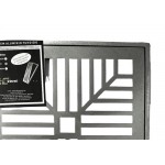 Grelha De Aluminio Com Porta Grelha Quadrada 20X20Cm