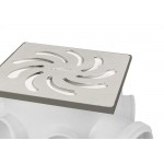 Caixa Sifonada Amanco 15X15 Quadrada Grelha De Aluminio No.26 - 20778
