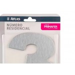 Numero Residencial Atlas Escovado 6Cm Nº 3