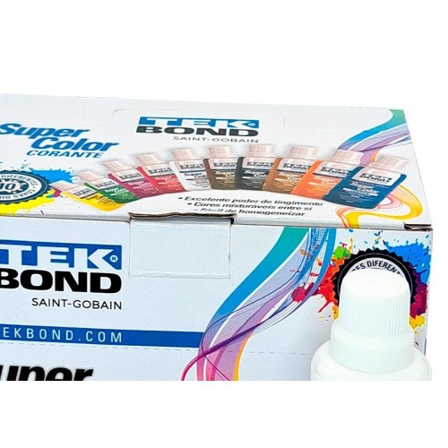 Corante Para Tinta Tekbond Branco (50Ml) - Kit C/12 Peca
