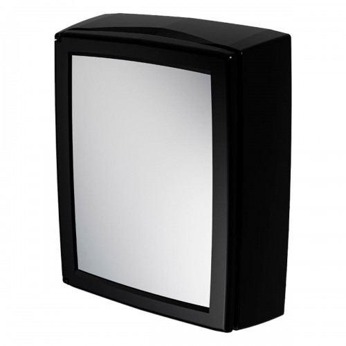 Armario Com Espelho Astra Versatil Com Porta Reversivel Sobrepor Preto - A052C