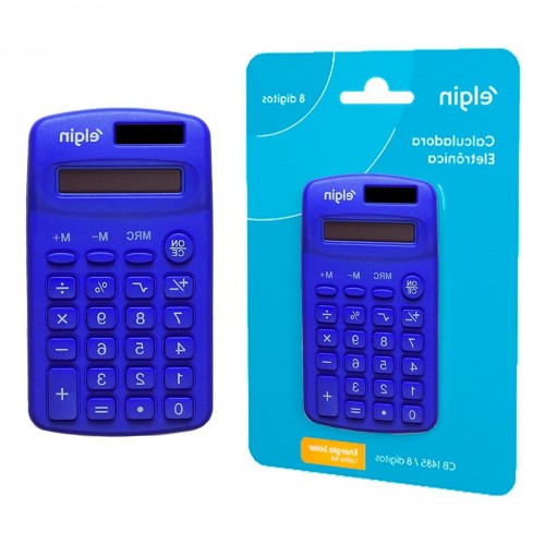 Calculadora De Bolso Elgin Cb1485A Azul
