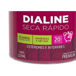 Tinta Esmalte Iquine Seca Rapido 750Ml Cinza Platina